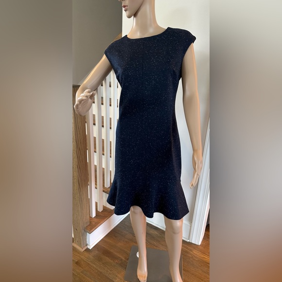 Ann Taylor Dresses & Skirts - Ann Taylor dress. Very cute! Navy blue with white. Sz 6P.